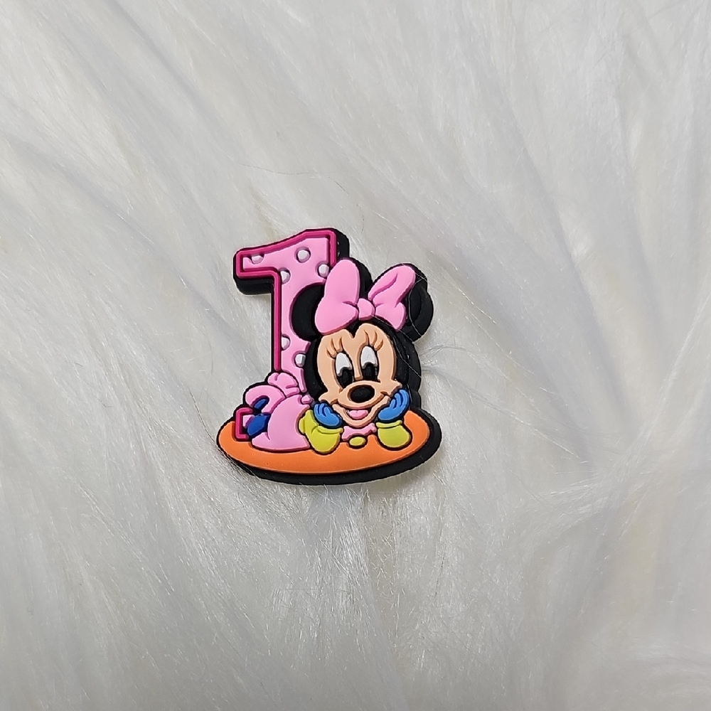 Minnie Mouse Birthday‎ Croc Charm